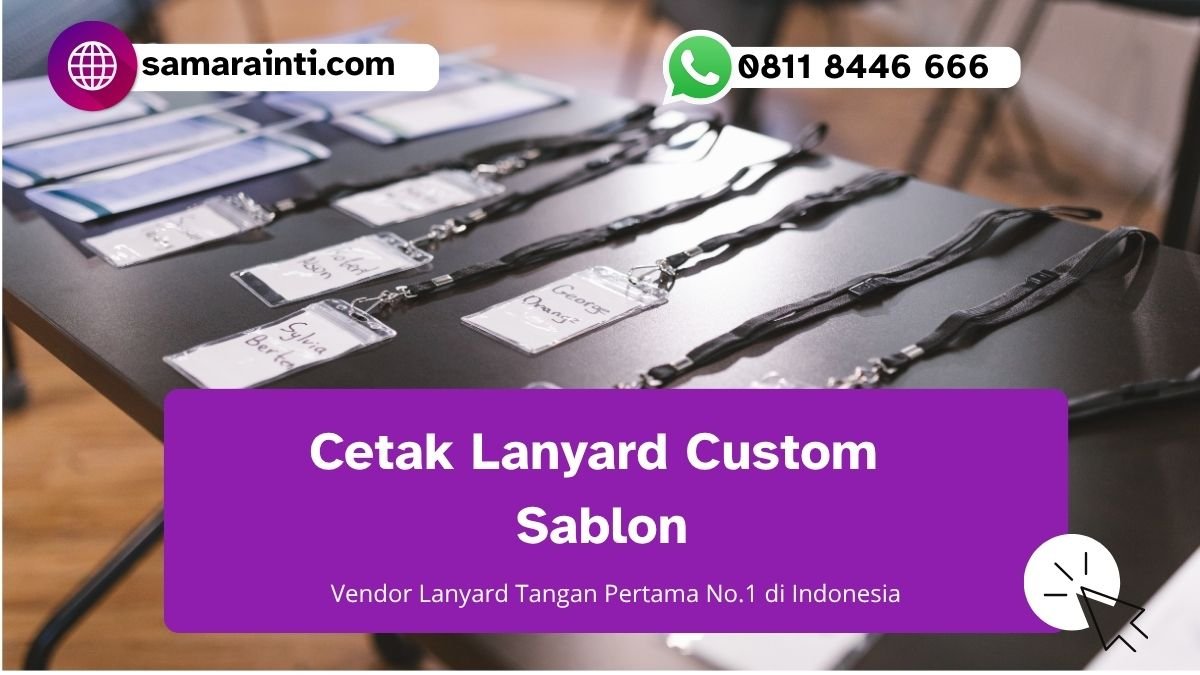 Cetak Lanyard Custom Sablon