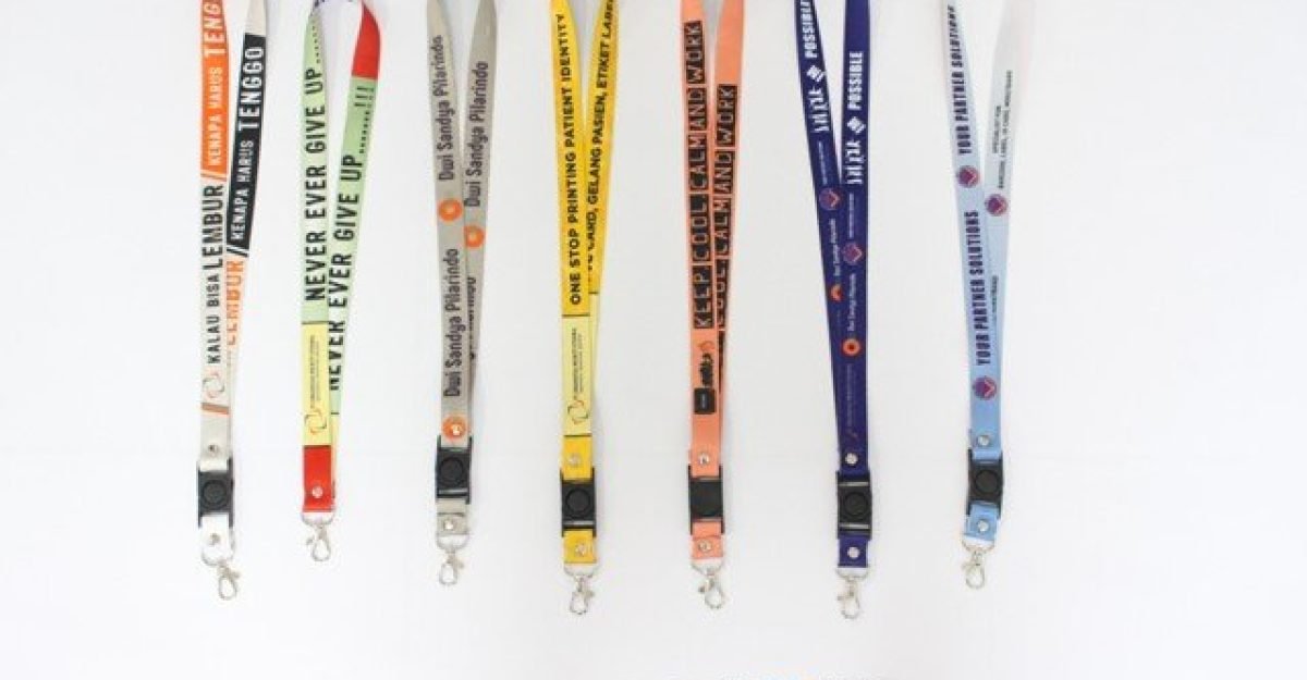 tali id lanyad bahan tissue